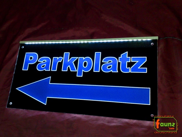 LED Kassenschild Kasse 1 - Hinweisschild Orientierungsschild Werbeschild  Leuchtschild