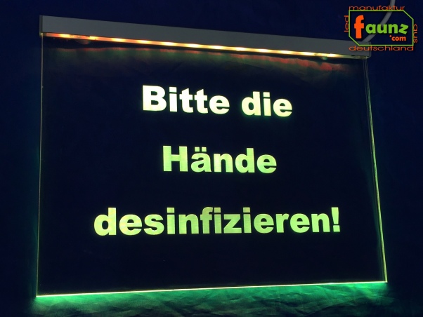 Preview: Bitte die Hände desinfizieren! Coronaviren