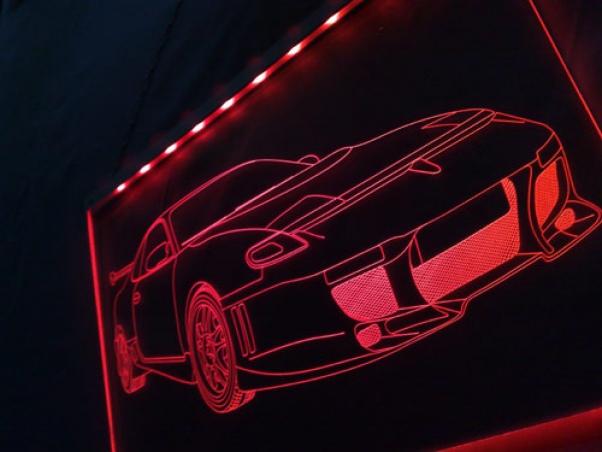 LED Fahrzeug-Gravur für "Toyota Celica Spezial" Oldtimer Liebhaber Tuning Wanddekoration Leuchtschild