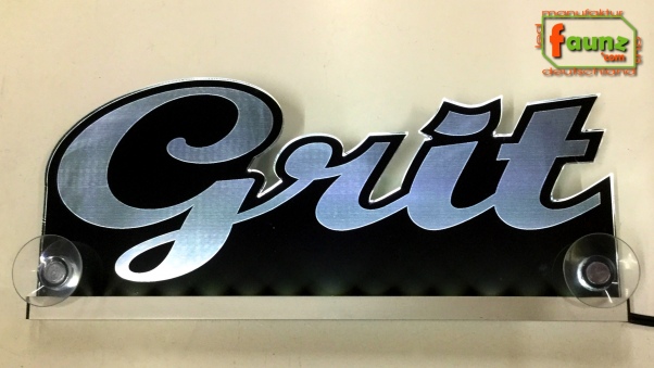 Ihr LED Wunschname "Grit" Namensschild Leuchtschild Truckerschild