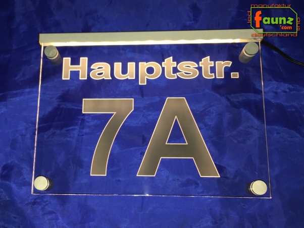 Preview: LED House Number "7" | Illuminated Address Sign