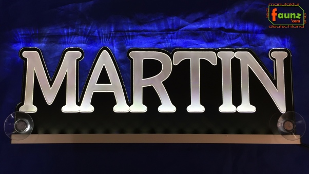 Ihr LED Wunschname "Martin" Namensschild Leuchtschild Truckerschild #2