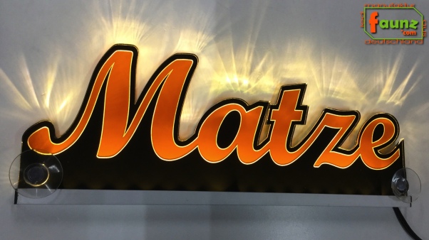 Ihr LED Wunschname "Matze" Namensschild Leuchtschild Truckerschild