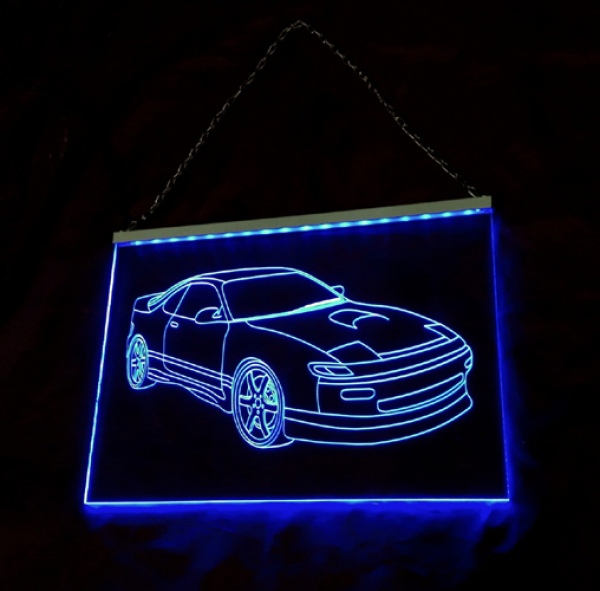 LED Fahrzeug-Gravur für "Toyota Celica" Oldtimer Liebhaber Tuning Wanddekoration Leuchtschild