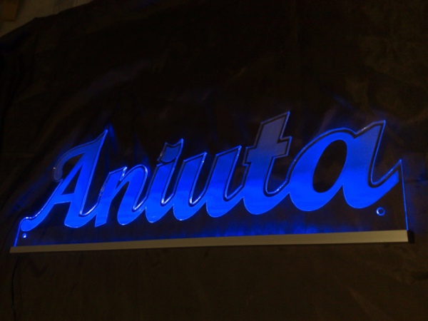Ihr LED Wunschname " Aniuta " LED Leuchtschild, LED Namensschild