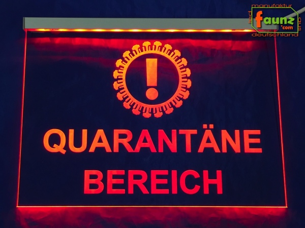 Quarantäne-Bereich Coronaviren