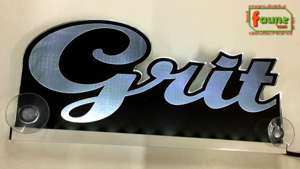 Ihr LED Wunschname "Grit" Namensschild Leuchtschild Truckerschild