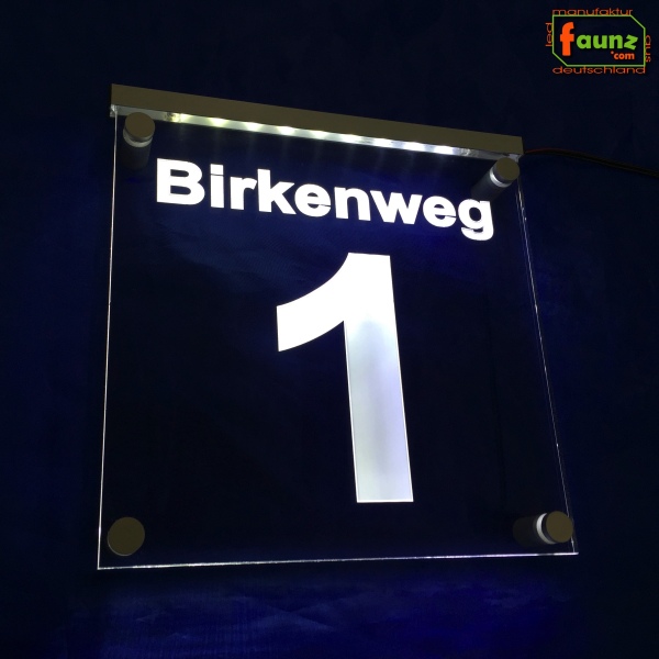 LED House Number "1" | Illuminated Address Sign