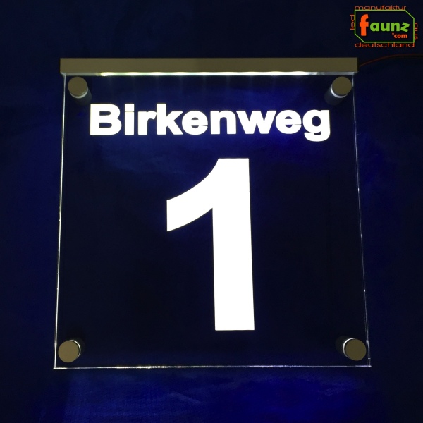 LED House Number "1" | Illuminated Address Sign