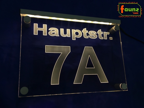 LED House Number "7" | Illuminated Address Sign