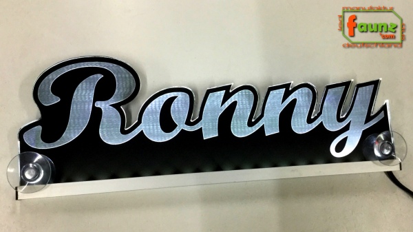 Ihr LED Wunschname "Ronny" Namensschild Leuchtschild Truckerschild