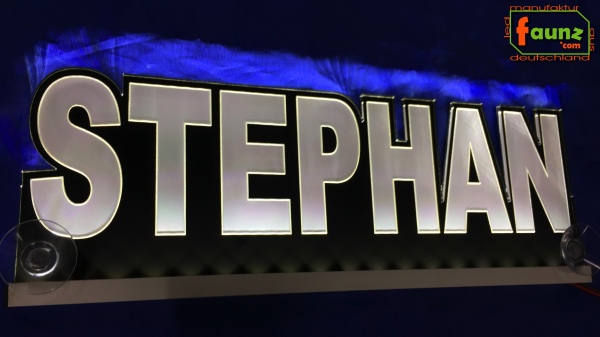 Ihr LED Wunschname "STEPHAN" Namensschild Leuchtschild Truckerschild